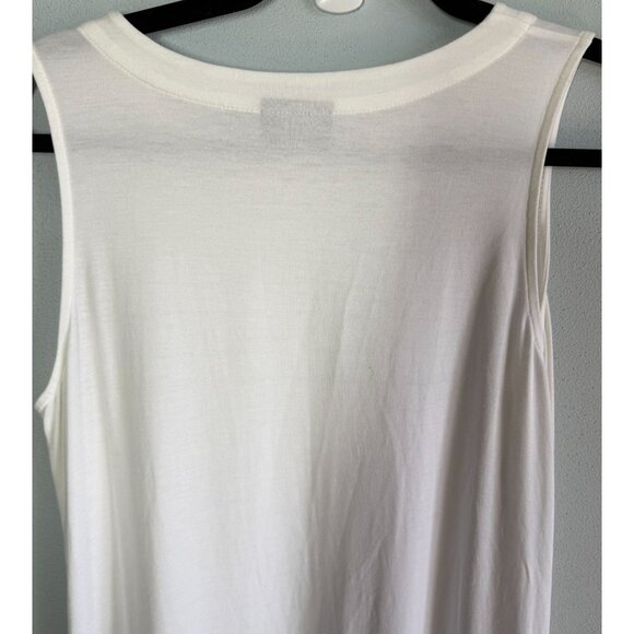 J. Jill Womens White Wearever Long Layering Tank Sz Small Soft Stretch Tunic - Picture 7 of 13